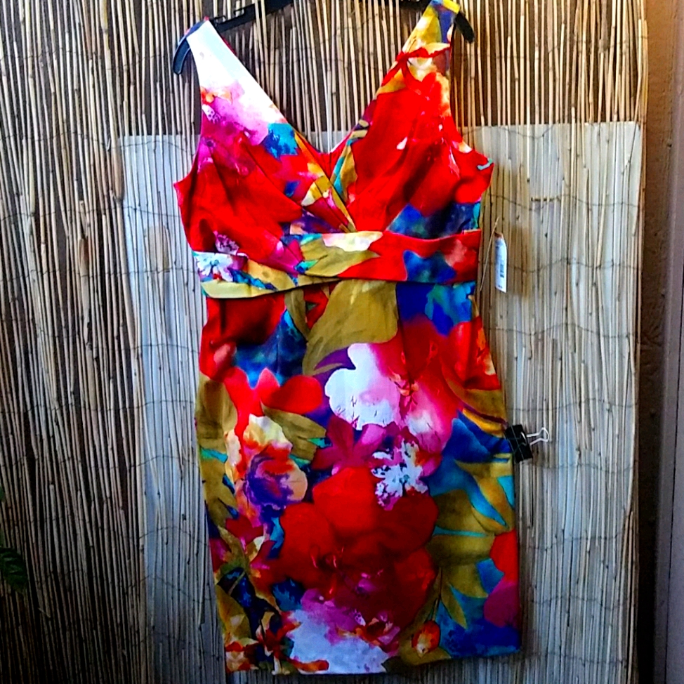 Bright Colored Cotton Summer Dress